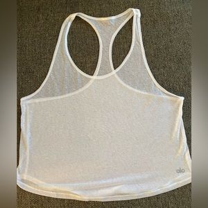 Alo Sheer White Tank